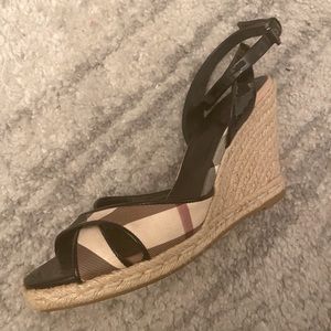 Burberry espadrilles vintage check, mid-heel IT38